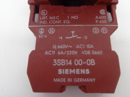 Siemens Taster rot 3SB 14 00-0B Kontaktblock – Bild 3