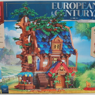 Reobrix 66008 Europäisches Mittelalterliches Baumhaus Architektur Serie Bausteine-Spielzeug-Set