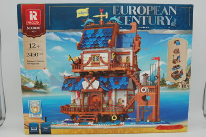 Reobrix 66007 Europäischer Mittelalterlicher Angelladen Architektur-Serie Bausteine-Spielzeug-Set