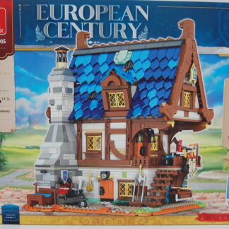 Reobrix 66005 Europäische Mittelalterliche Schmiedewerkstatt Architektur Serie Bausteine-Spielzeug-Set