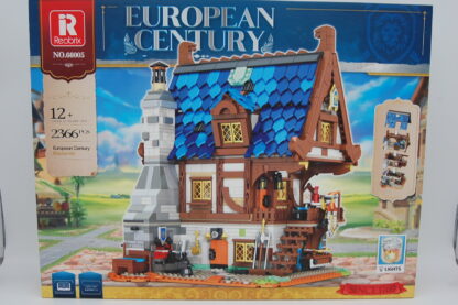 Reobrix 66005 Europäische Mittelalterliche Schmiedewerkstatt Architektur Serie Bausteine-Spielzeug-Set