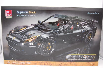 Jiestar 91102 Supercar Black F12 Static Version ohne Motor und Fernbedienung 3097 Teile