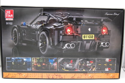 Jiestar 91102 Supercar Black F12 Static Version ohne Motor und Fernbedienung 3097 Teile – Bild 2