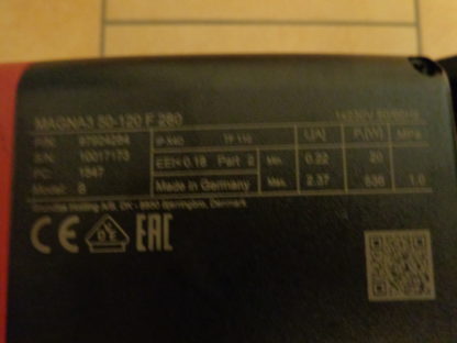 Grundfos magna3 50-120 f elektronische Umwälzpumpe – Bild 4