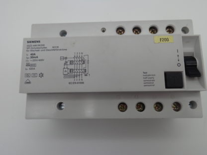 Siemens 5SZ3 446-0KG00 NFI Schutzschalter RCCB 40A 30mA
