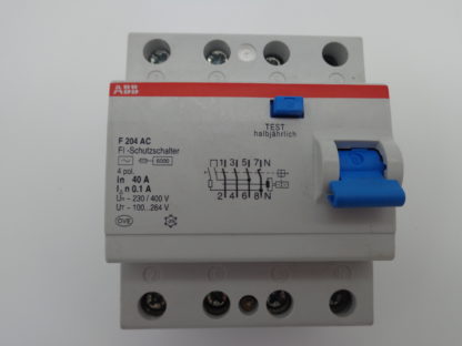 ABB F204 AC 40A 0,1A FI Schutzschalter