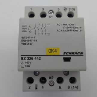 Schrack BZ326442 Installationsschütz 220V/240V 50Hz