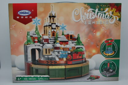 XINGBAO 18020 Frohe Weihnachten Schloss Spieluhr Baustein-Spielzeug-Set