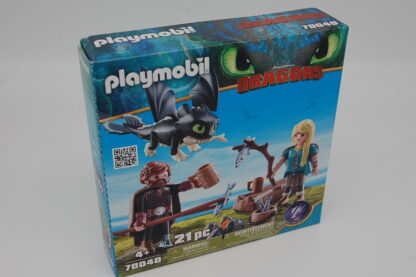 PLAYMOBIL 70040 Hicks und Astrid mit Babydrachen, Konstruktionsspielzeug