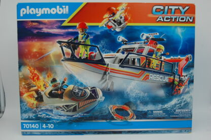 PLAYMOBIL 70140 Seenot Löscheinsatz Rettungskreuzer