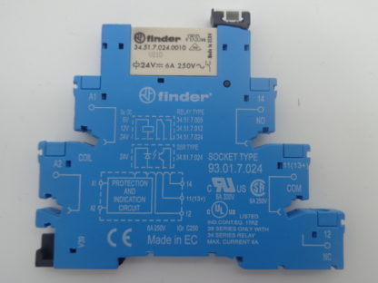 Finder 93.01.7.024 Koppelrelais + Finder Relais 34.51.7.024.0010