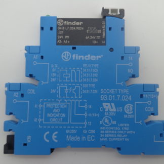 Finder 93.01.7.024 Koppelrelais + Finder Relais 34.81.7.0024.9024