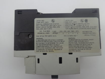 Siemens 3RV1011-GA10 Motorschutzschalter 4,5 - 6,3A – Bild 3