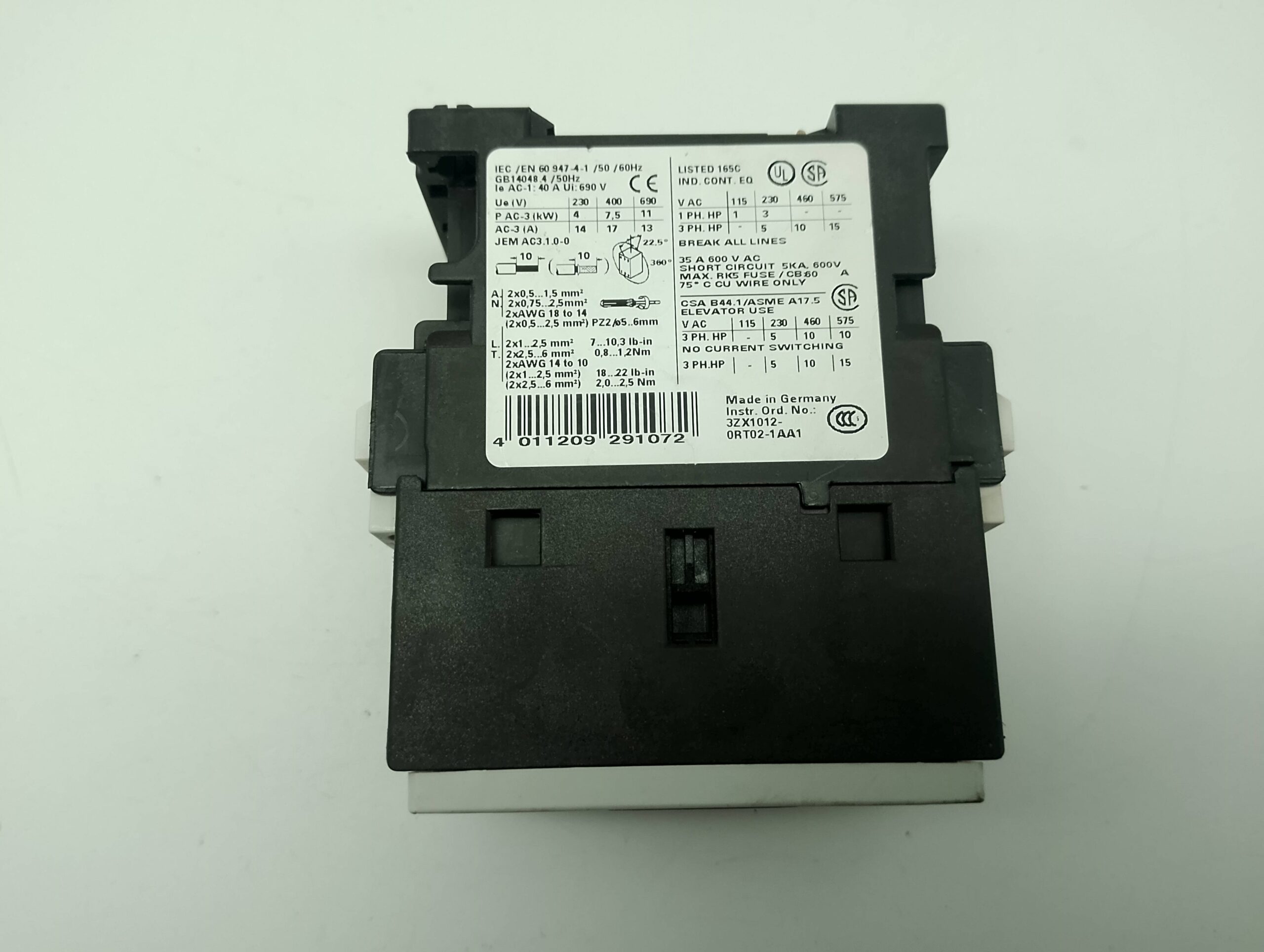 Siemens 3RT1025-1A..0 Schütz – Bild 3