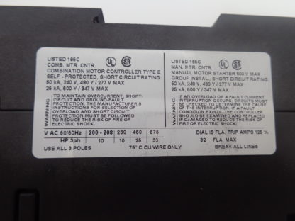 Siemens 3RV1031 4EA10 Leistungsschutzschalter, Motorschutzschalter 22A-32A – Bild 6