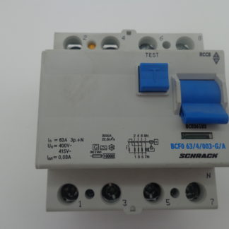 Schrack BCF0 63/4/003-G/A FI, Schutzschalter BC036103