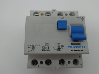 Schrack BCF0 63/4/003-G/A FI, Schutzschalter BC036103