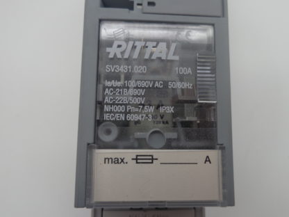 Rittal  SV3431.020 100A/690V Lasttrennschalter NH000 – Bild 2