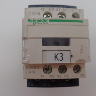 Schneider Electric LC1D18 Schütz 110 V DC 2,4W + LAD4TGDL 73-125V