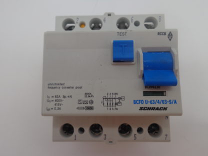 Schrack BCF0 U-63/4/03-S/A FI, Schutzschalter