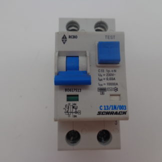Schrack C13/1N/003 FI/LS B0617513  10kA  230/240V