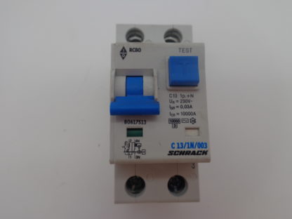 Schrack C13/1N/003 FI/LS B0617513  10kA  230/240V