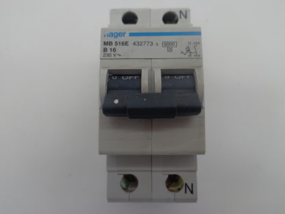 Hager MB 516E B16 1/N Sicherungsautomat