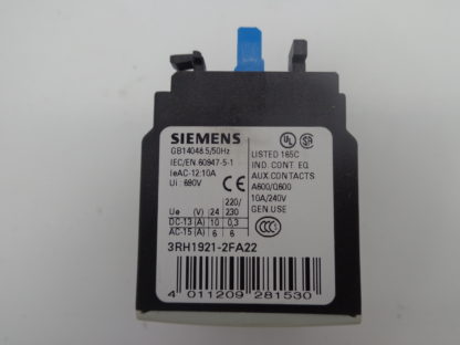 Siemens 3RH1921-2FA22 Hilfskontakt – Bild 2