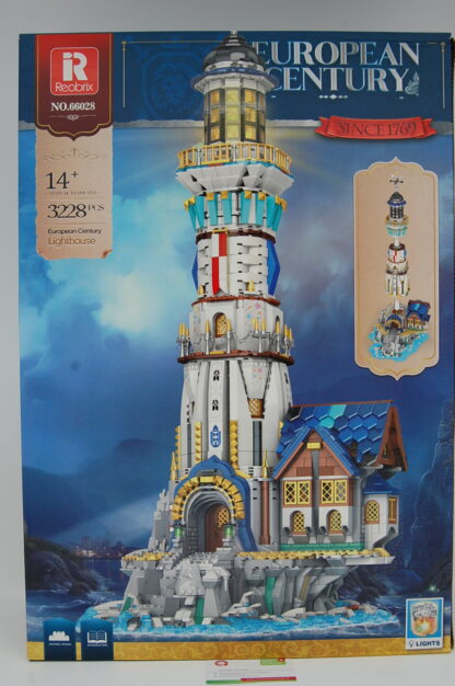 Reobrix 66028 Mittelalterlicher Leuchtturm European Architecture Series Building Blocks Toy Set
