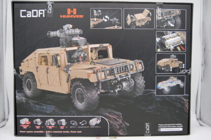 CADA C61036 1:8 HUMVEE H1 Geländewagen Baukasten-Spielzeug-Set Statische Version – Bild 2