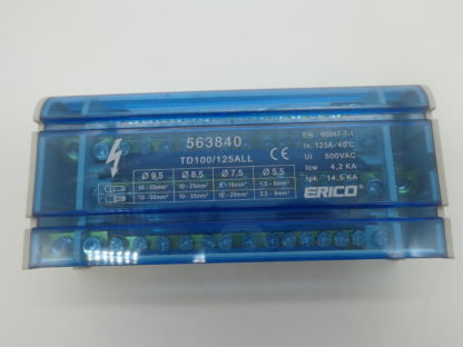 Erico 563840 TD100/125ALL Verteilerblock, Hauptleitungsklemme