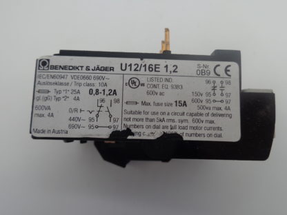 Benedikt & Jäger U12/16E 1,2  0,8-1,2A – Bild 2