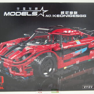 Mould King 13121 Technik Auto für Koenigsegg-One:1, 1:10 Groß Auto Modellbausatz, 3021 Teile MOC Klemmbausteine, statische Version