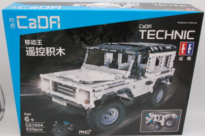 CaDA C51004W Baustein Spielzeug Simulation Montiert Fernbedienung Auto Off-Road Fahrzeug 533Stk - Weiß