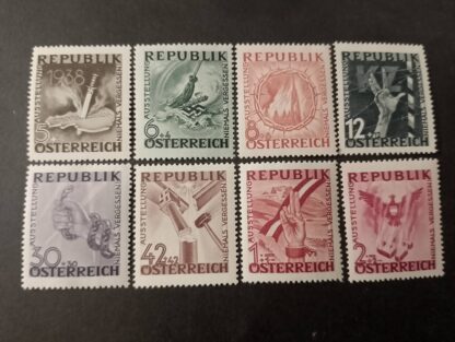 Antifa-Ausstellung postfrisch Österreich 1946 ANK 784 - 791