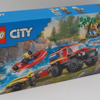 LEGO®60412 City - Feuerwehrgeländewagen mit Rettungsboot