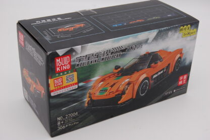Mould King 27004 Orangener Super Sportwagen P1  Maßstab 1:24  INKL. DISPLAY BOX