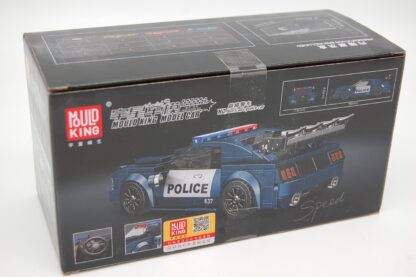 MOULD KING 27002 - USA POLIZEI STREIFENWAGEN INKL. Vitrine- 356 KLEMMBAUSTEINE – Bild 2