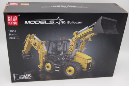 MOULD KING 17036 KLEMMBAUSTEINE TECHNIK SCHWERLAST BAGGERLADER MIT RC SET - 2239 TEILE mit Motor und Fernbedienung
