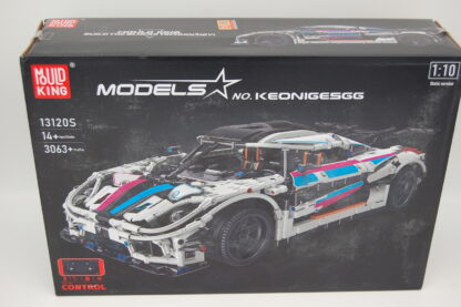 MOULD KING 13120 - KOENIGSEGG SPORTWAGEN - MODELLBAU AUTO - 3063 KLEMMBAUSTEINE, statische Version