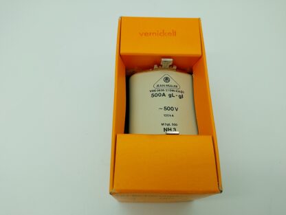 Jean Müller 500A gL-gI ~ 500V M3gL 500 NH3 DIN 43620  NEU