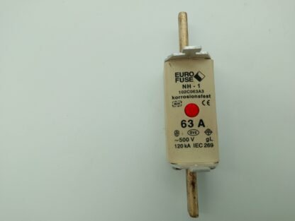 m.schneider Eurofuse NH-1 63A ~500V gL 120kA 102C063A3 NEU