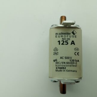 m.schneider Eurofuse NH-00 125A ~500V gG 120kA 370092 NEU