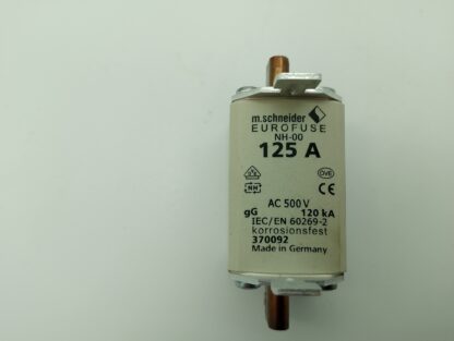 m.schneider Eurofuse NH-00 125A ~500V gG 120kA 370092 NEU