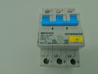 Schrack BE300002 Motorschutzschalter 0,25-0,4A