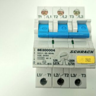 Schrack BE300004 500V 50-60 Hz  0,63-1,0A Motorschutzschalter
