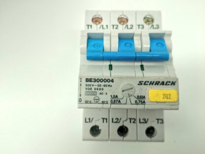 Schrack BE300004 500V 50-60 Hz  0,63-1,0A Motorschutzschalter