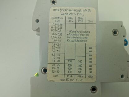 Schrack BE300007 500V-50-60Hz   2,5-4,0A Motorschutzschalter – Bild 2