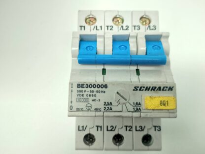 Schrack BE300006 500V-30-60Hz 1,9-2,5A Motorschutzschalter