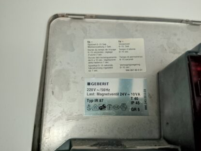 Geberit Urinal Steuerung Typ IR 87 T40 230V~/50Hz Magnetventil 24V~10VA IP45  886.243.00.0.03 – Bild 3
